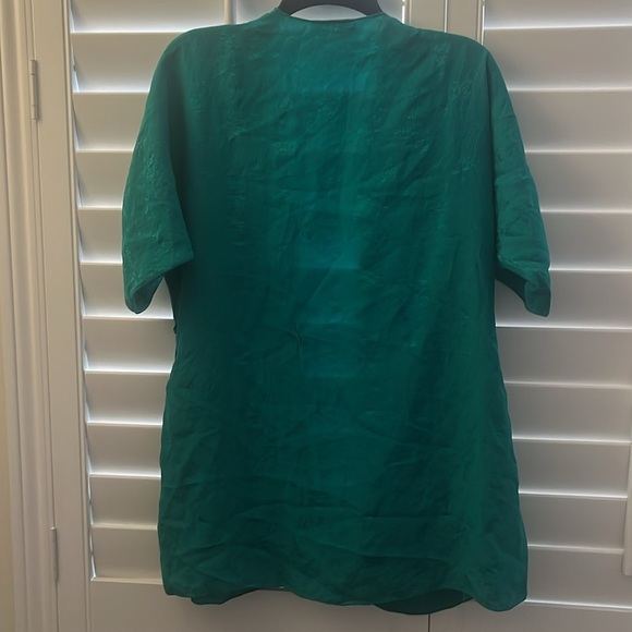 Vintage Mika Silk Embroiled Rob Size P - Picture 3 of 9